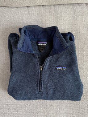 Women's Better Sweater® 1/4-Zip Fleece - Navy - Large